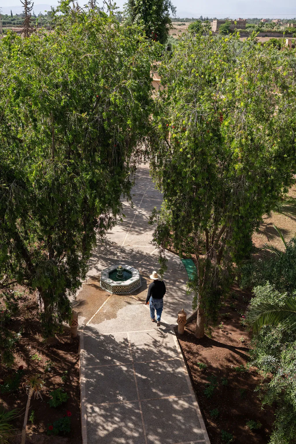 Allée d'entrée du jardin — Villa Dar Moudar Marrakech