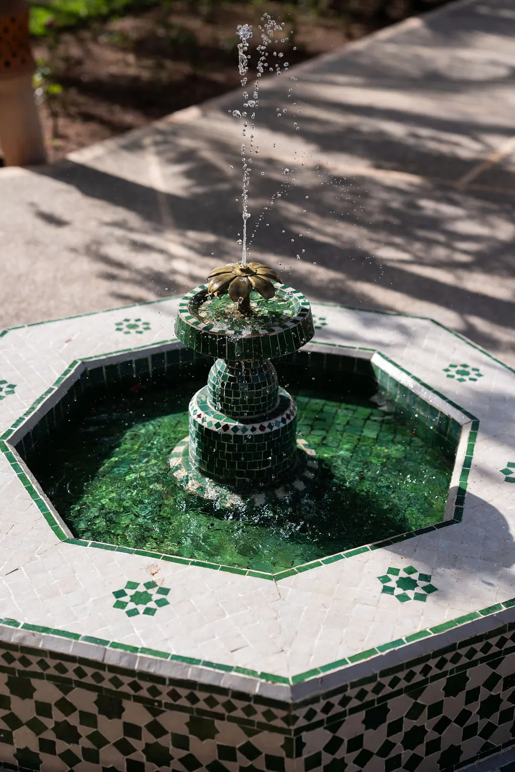 Fontaine de l'entrée — Villa Dar Moudar Marrakech
