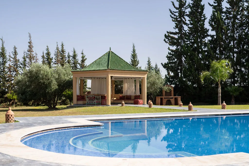 Salon lounge extérieur — Villa Dar Moudar Marrakech